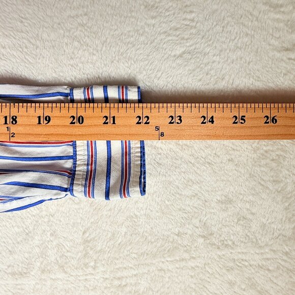 Lauren Ralph Lauren Shirt Mens Small Blue Red White Stripe Cotton Button Down - Picture 5 of 7